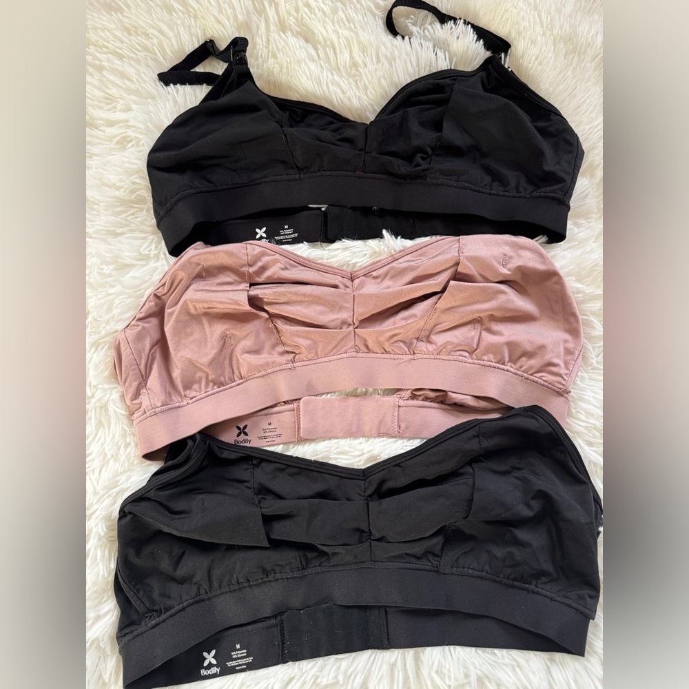 Bodily: The Do Anything Nursing and Pumping Bra: 3-pack - Size Medium